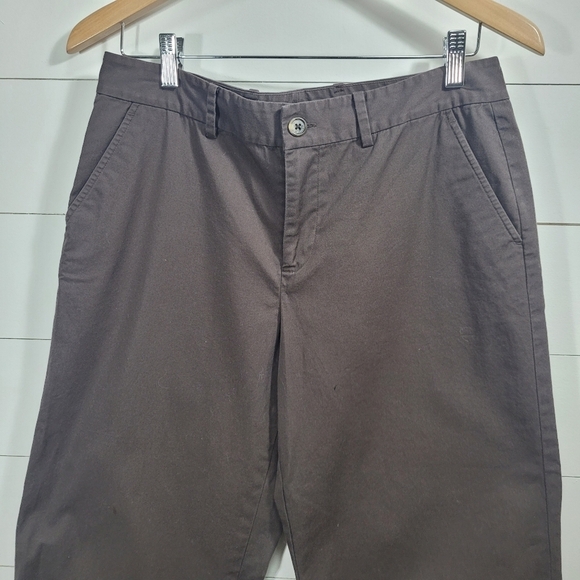 EUC Lauren Ralph Lauren Pants Women's sz 8 Brown Wide Leg Capri Pants - Picture 3 of 9